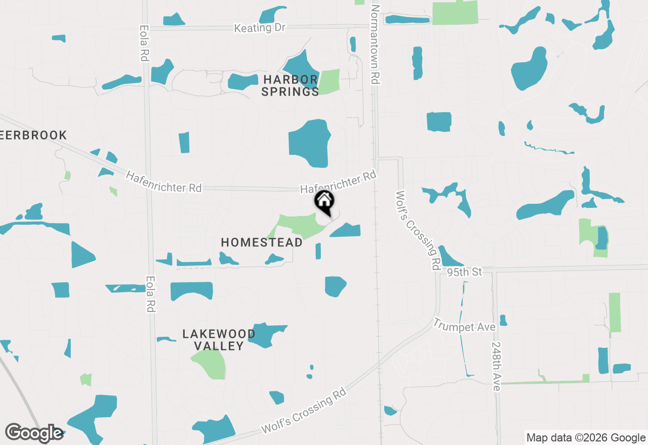 Map of 2951 Thunderbird Court, Aurora, IL 60503