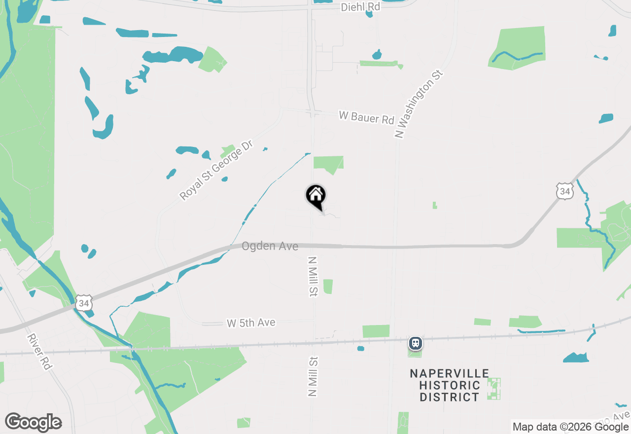 Map of 1060 N Mill Street #202, Naperville, IL 60563