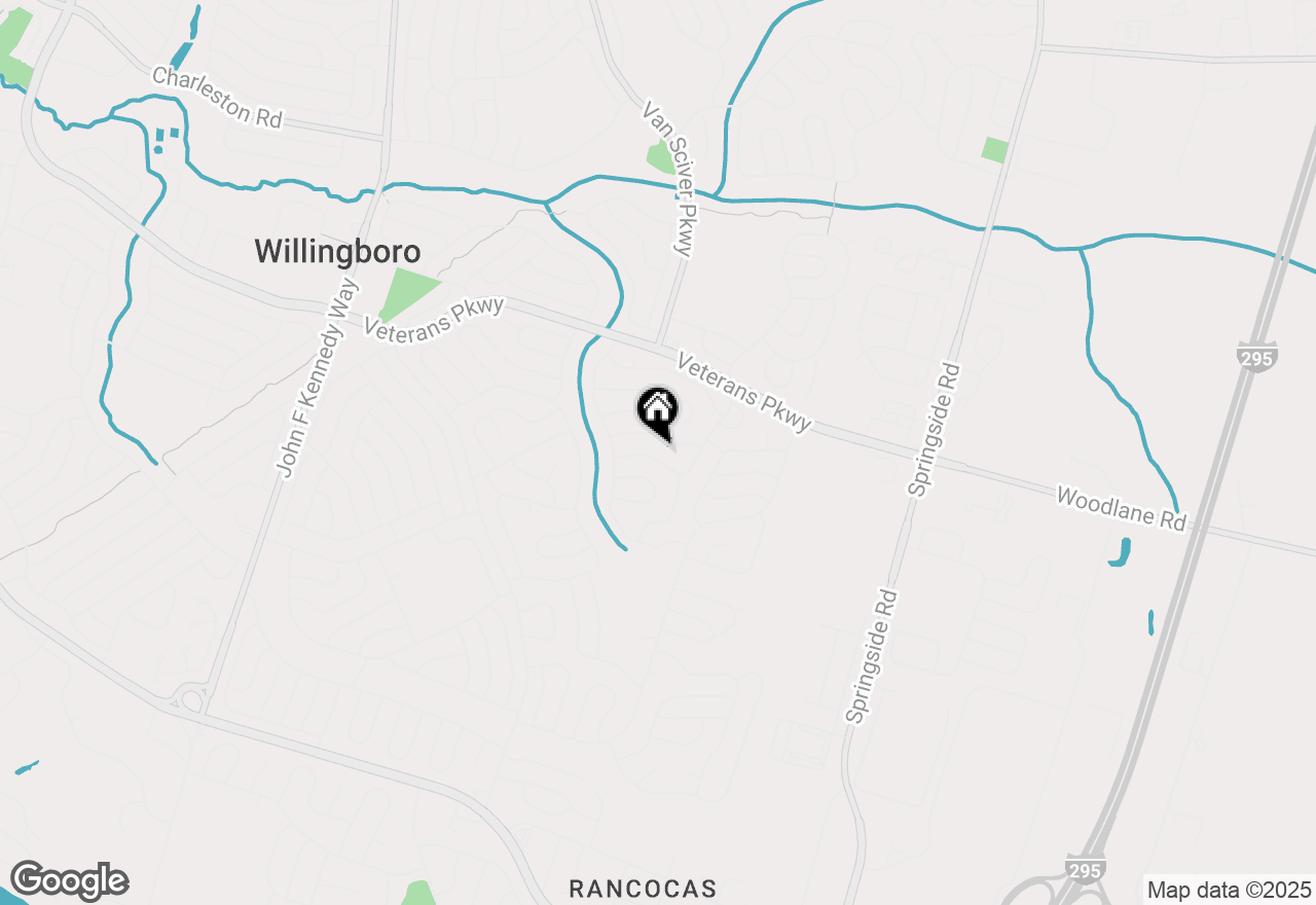 Map of 23 Eastgate Lane, Willingboro, NJ 08046