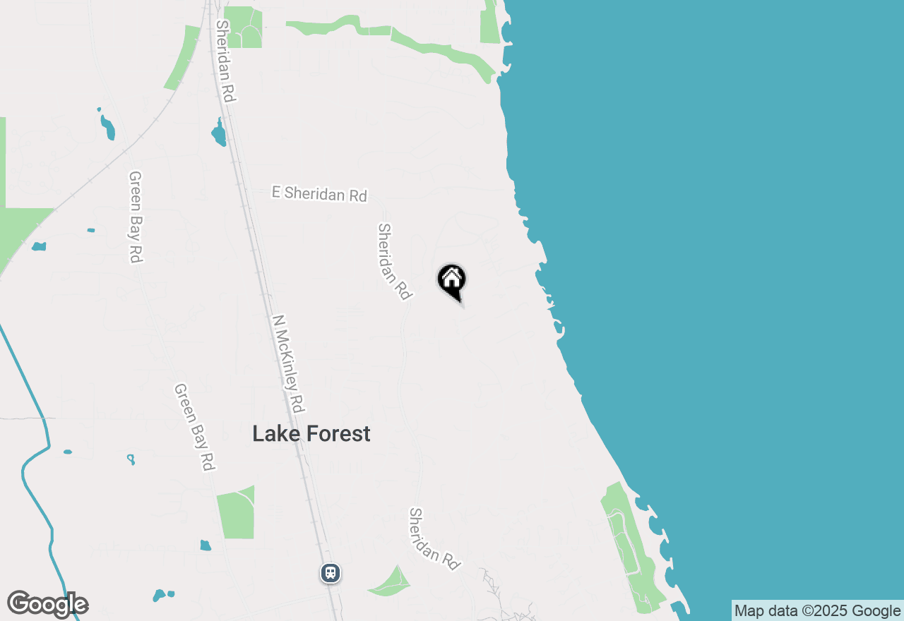 Map of 1360 Elm Tree Road, Lake Forest, IL 60045