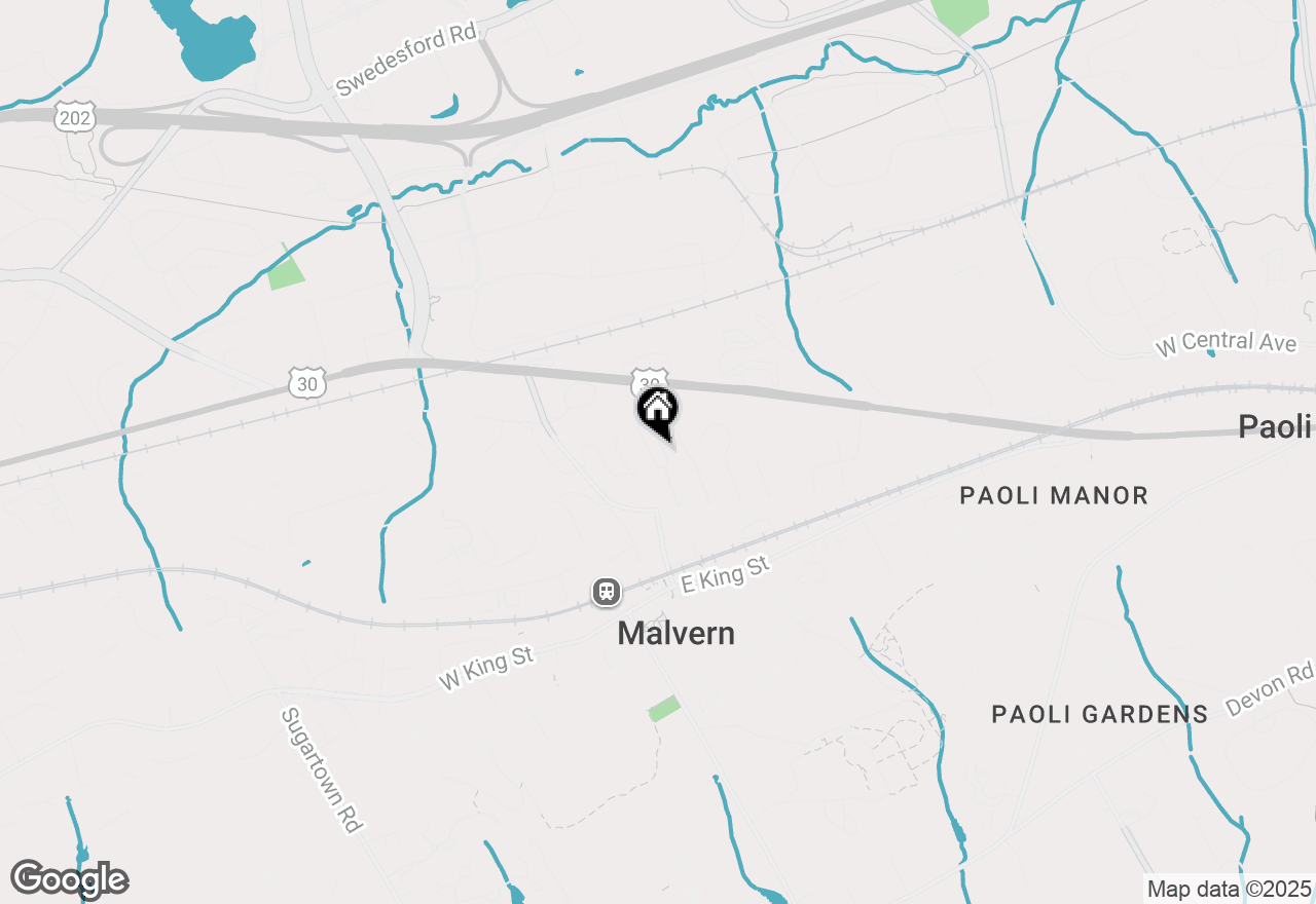 Map of 237 Miner Street, Malvern, PA 19355