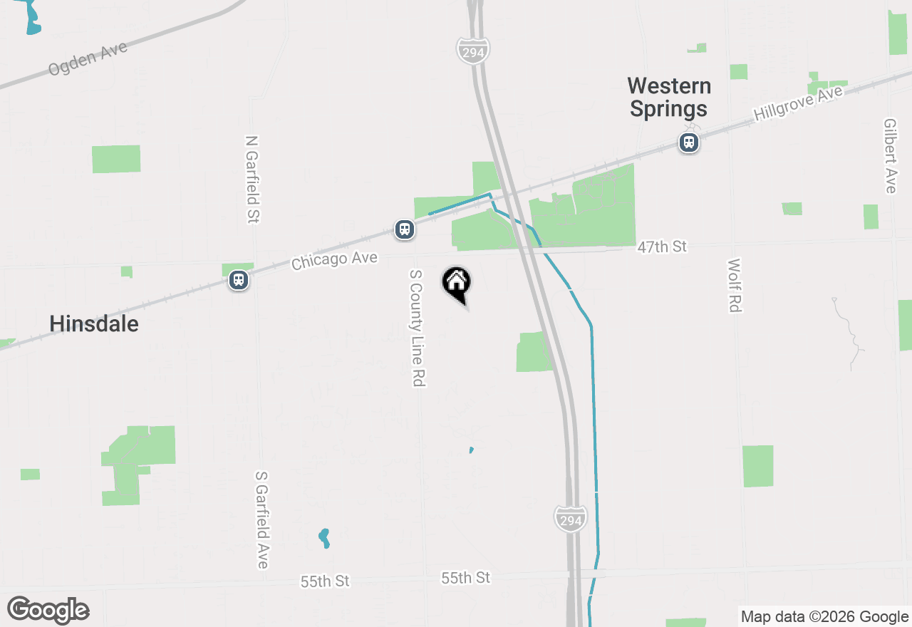 Map of 125 Hillcrest Avenue, Hinsdale, IL 60521