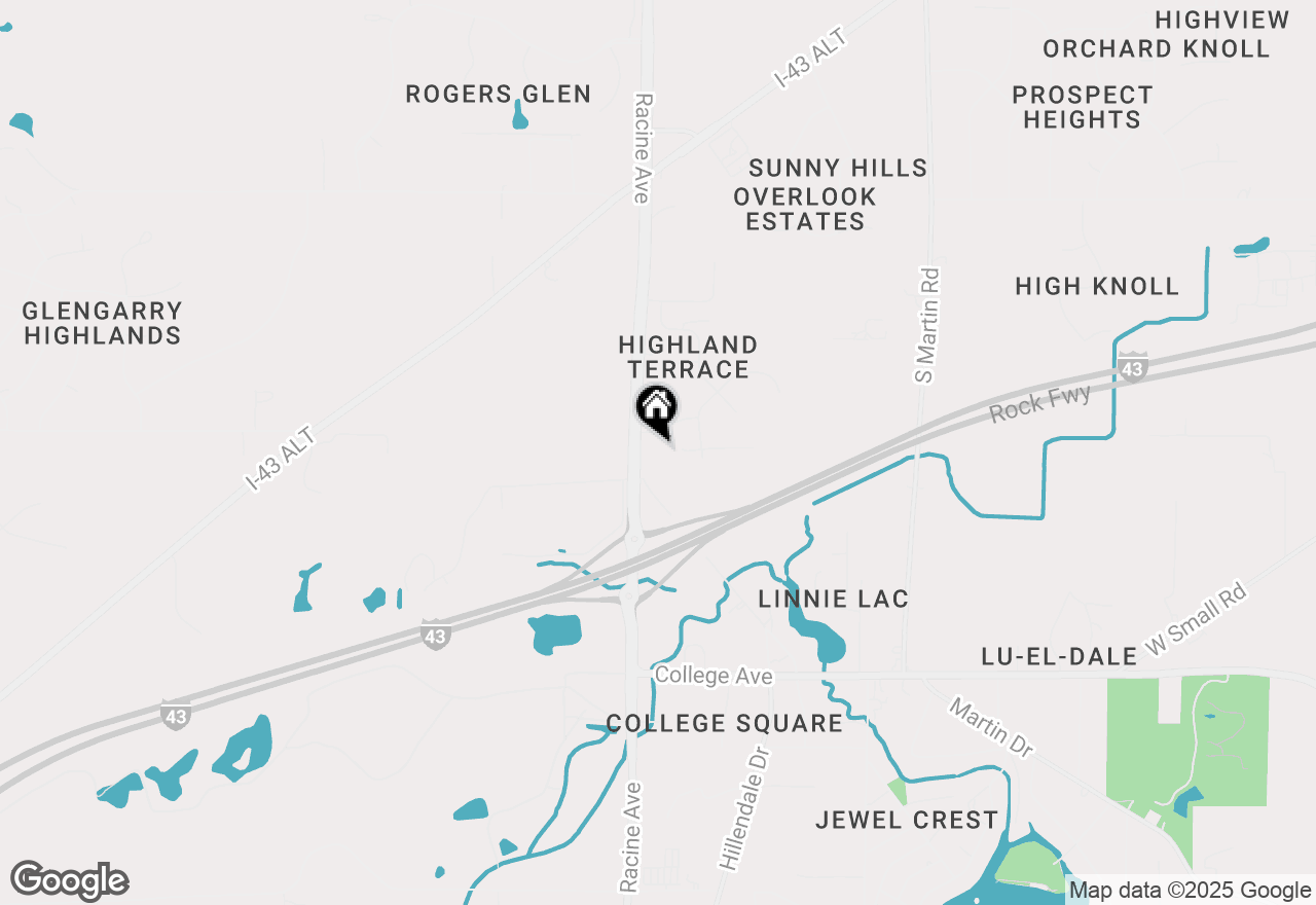 Map of 5920 S Racine Ave, New Berlin, WI 53146