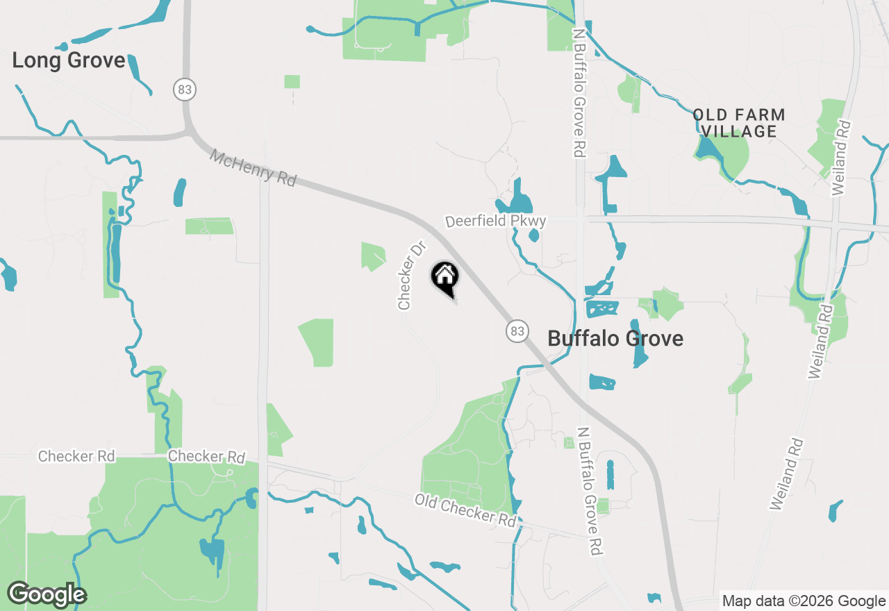 Map of 881 Woodhollow Lane, Buffalo Grove, IL 60089