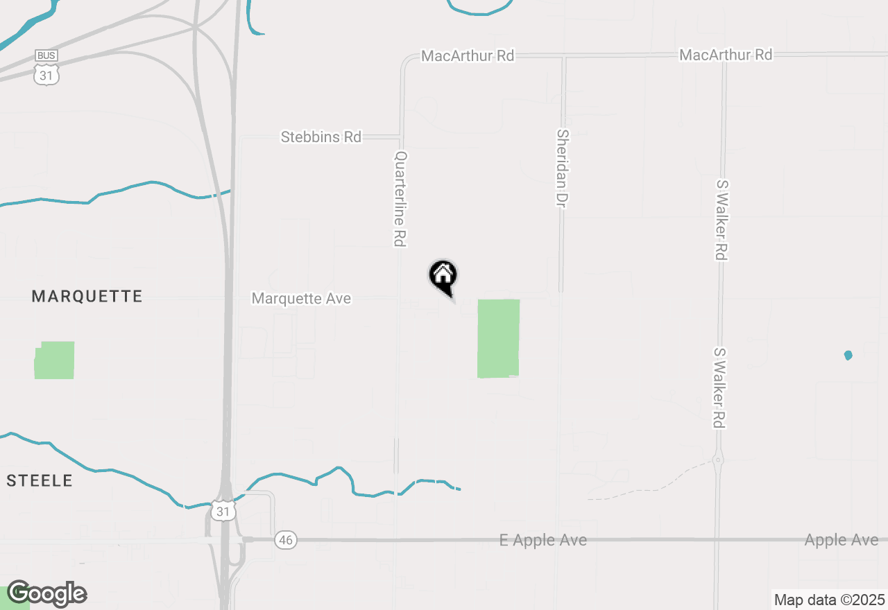 Map of 409 West Street, Muskegon, MI 49442