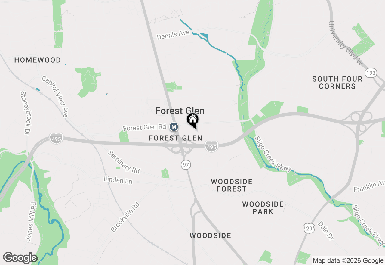 Map of 9703 Woodland Drive, Silver Spring, MD 20910