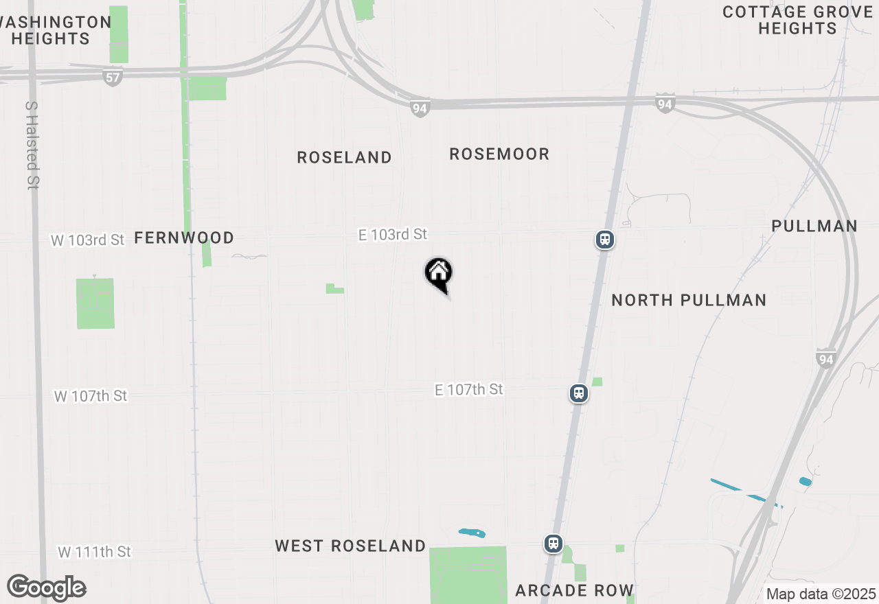 Map of 10446 S Prairie Avenue, Chicago, IL 60628