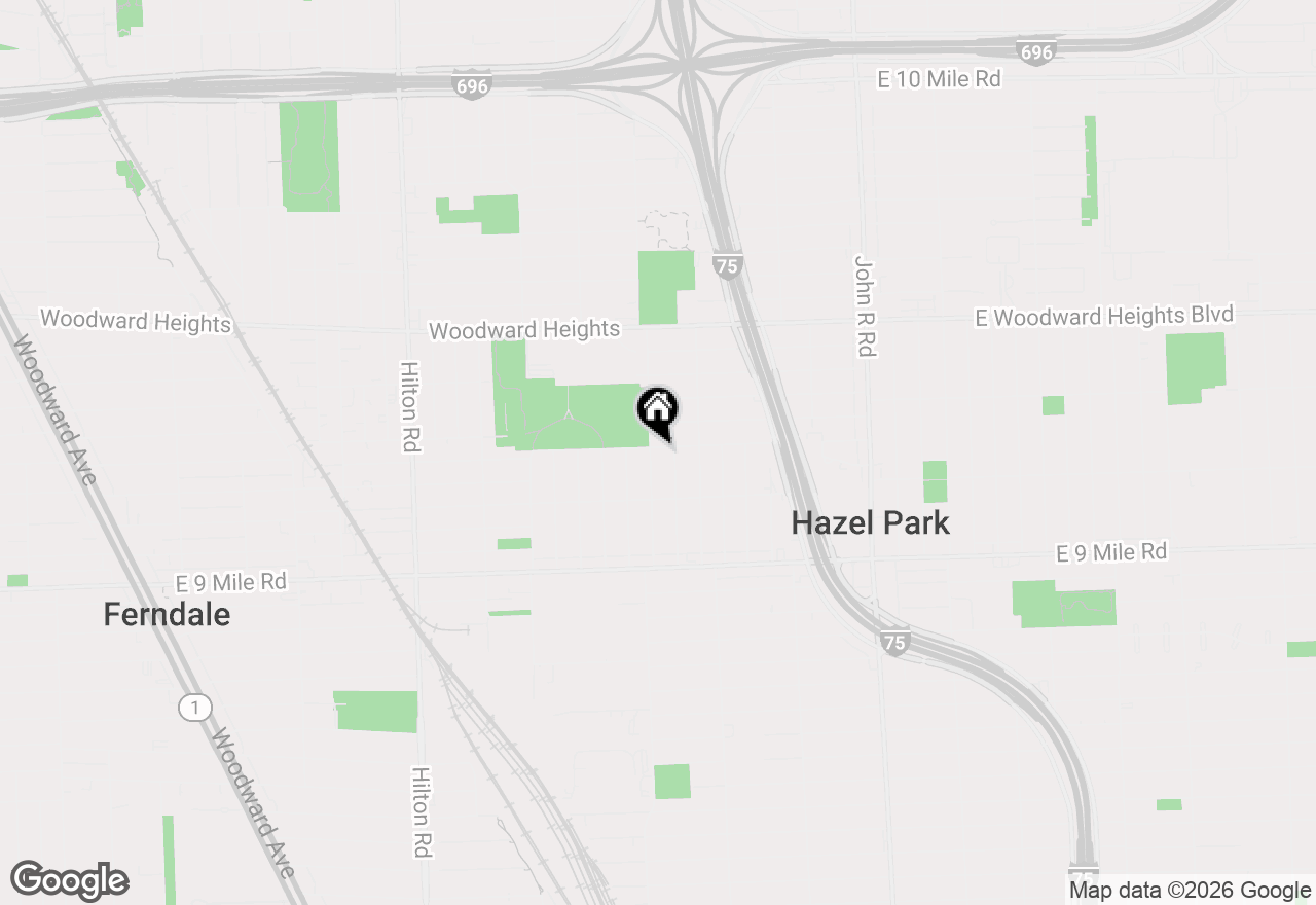 Map of 2146 Martin Road, Ferndale, MI 48220