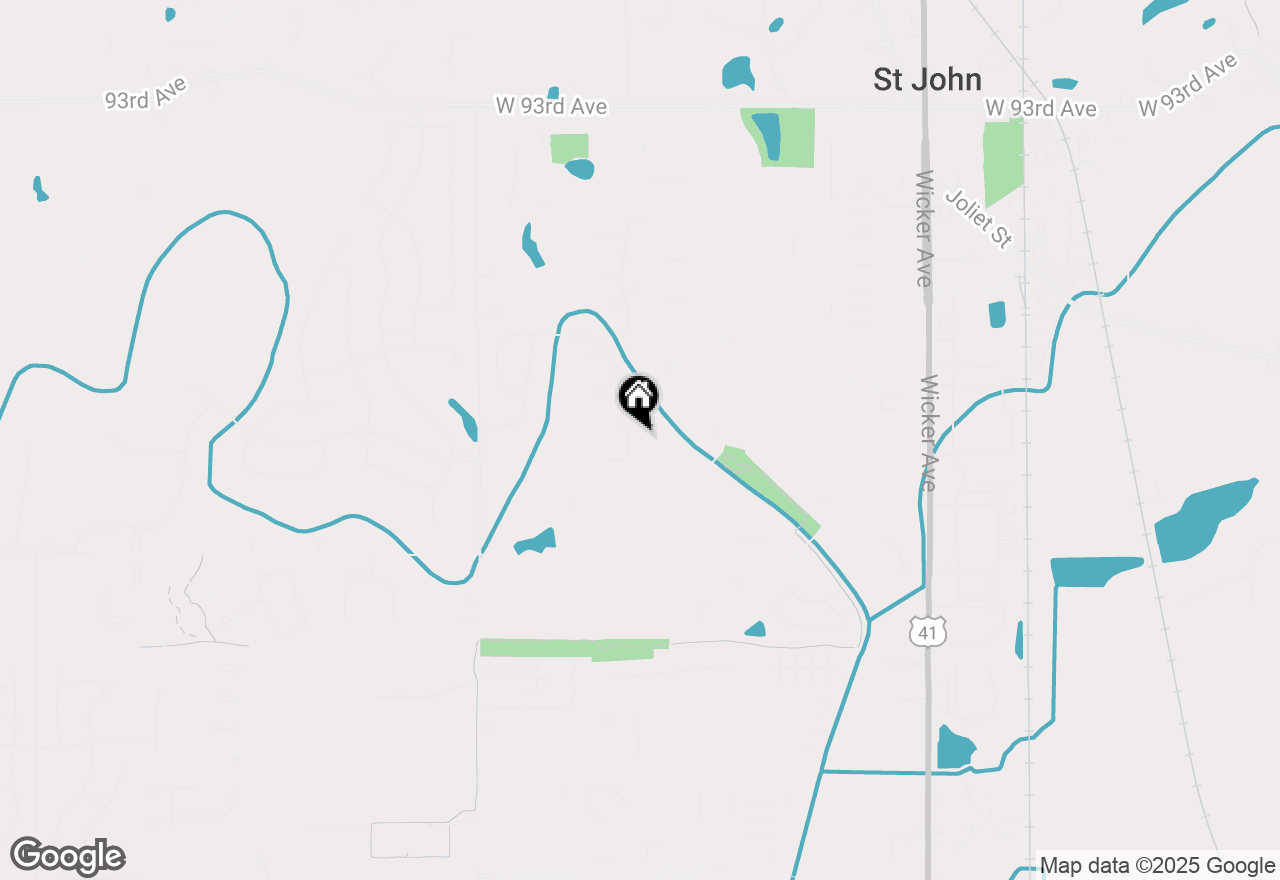 Map of 9885 Belmont Court, St. John, IN 46373