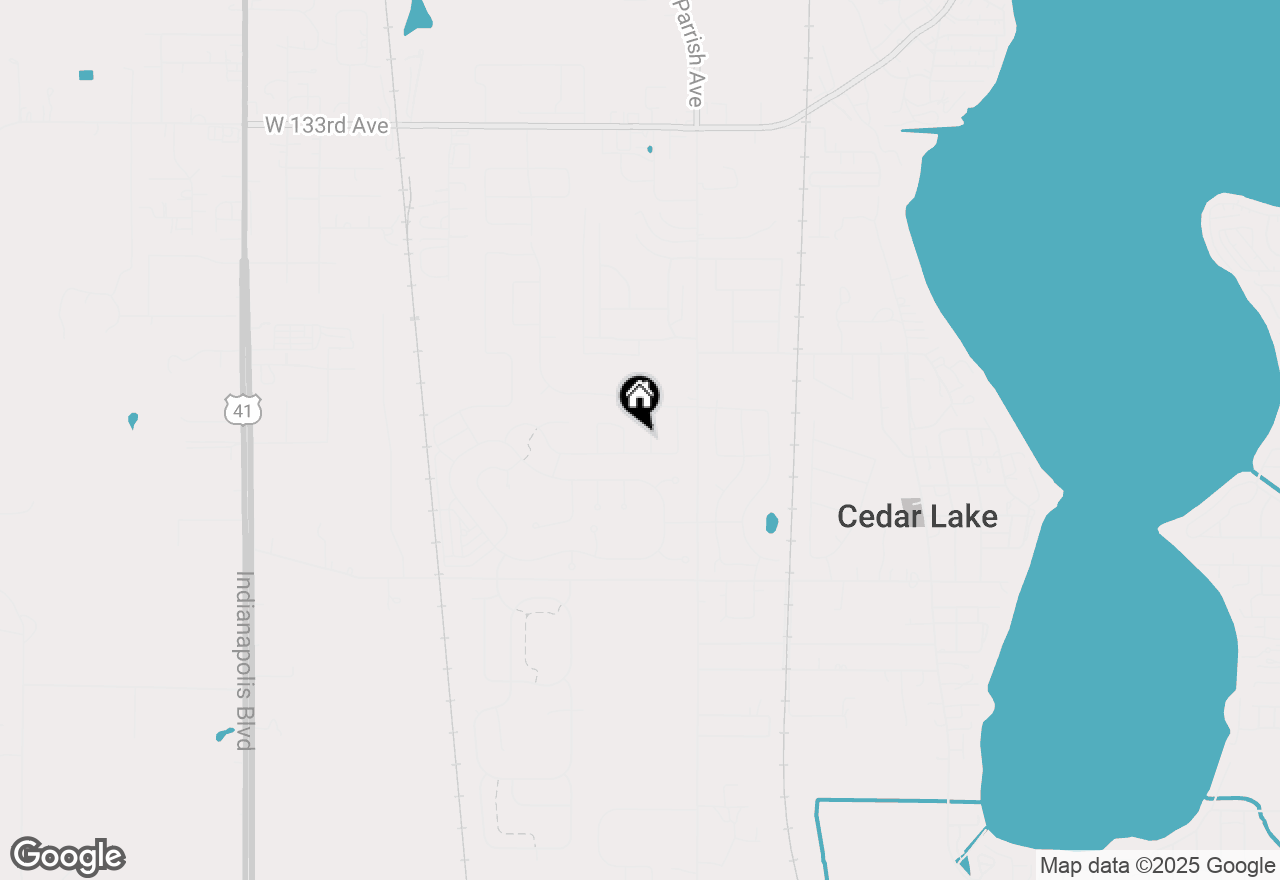 Map of 13839 Annapolis Drive, Cedar Lake, IN 46303