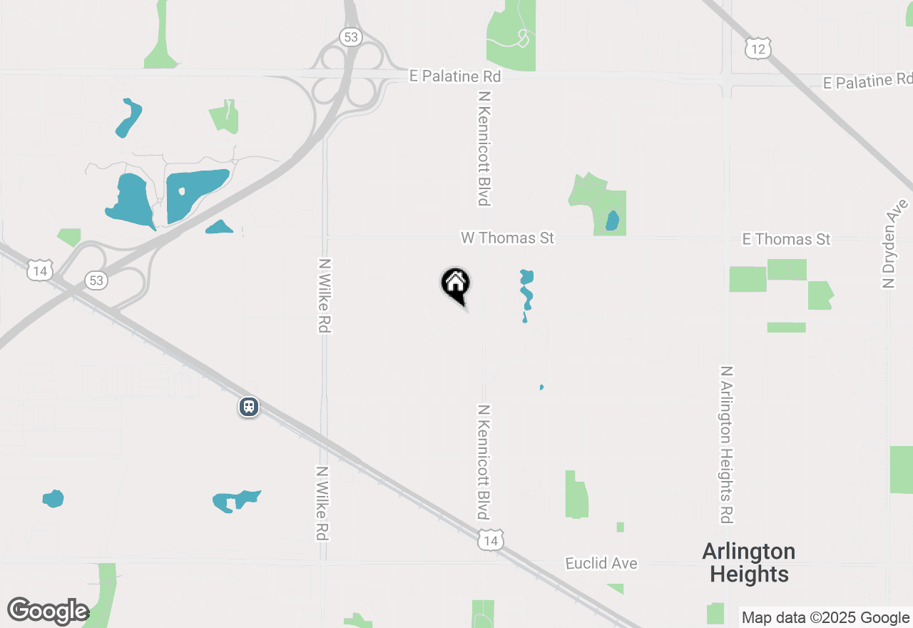 Map of 1104 W Watling Street, Arlington Heights, IL 60004