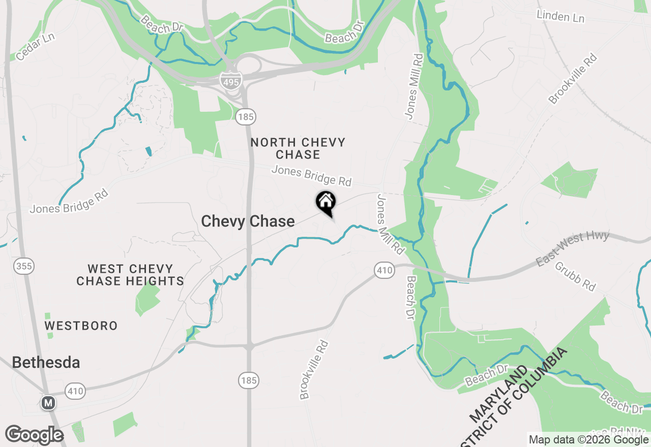 Map of 3528 Hamlet Place #808, Chevy Chase, MD 20815