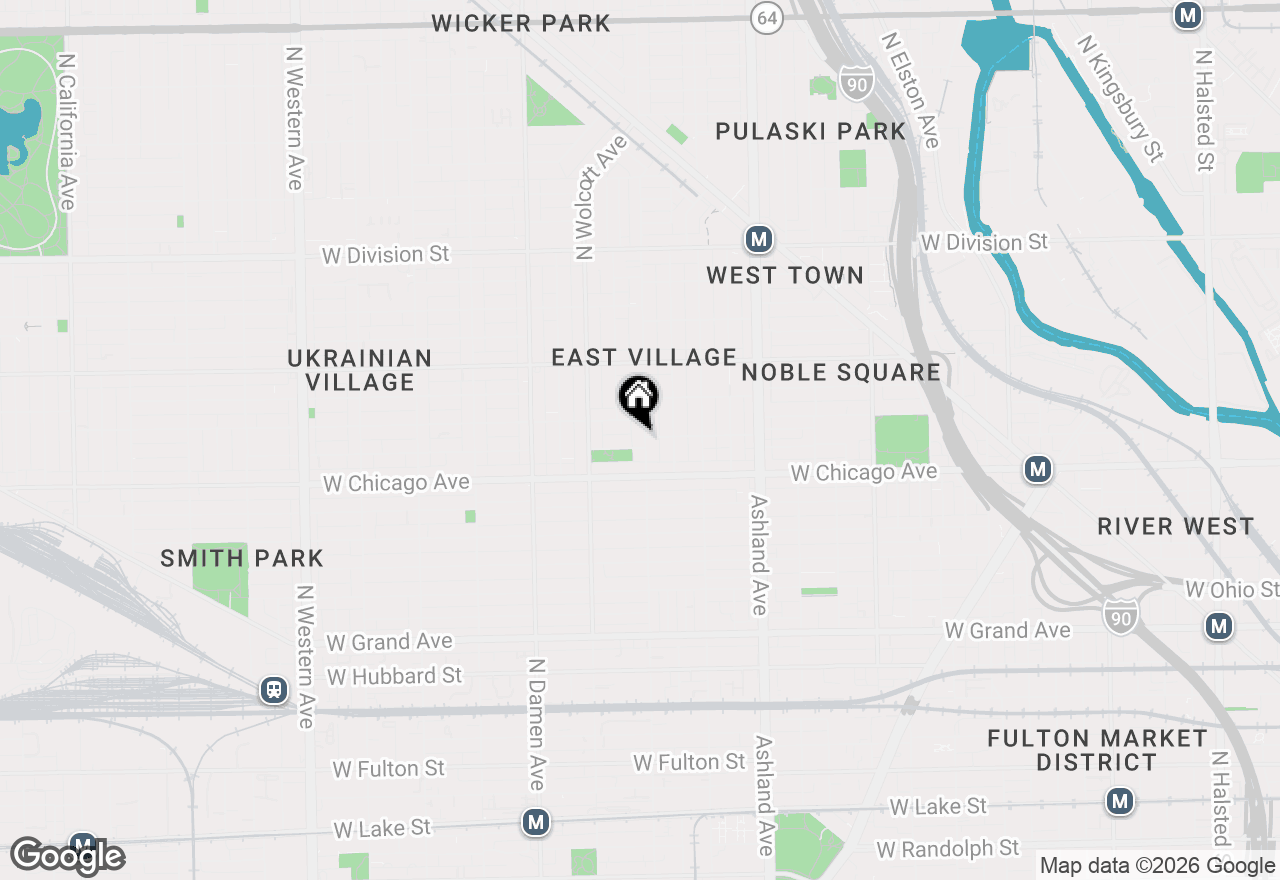 Map of 840 N Wood Street #2, Chicago, IL 60622