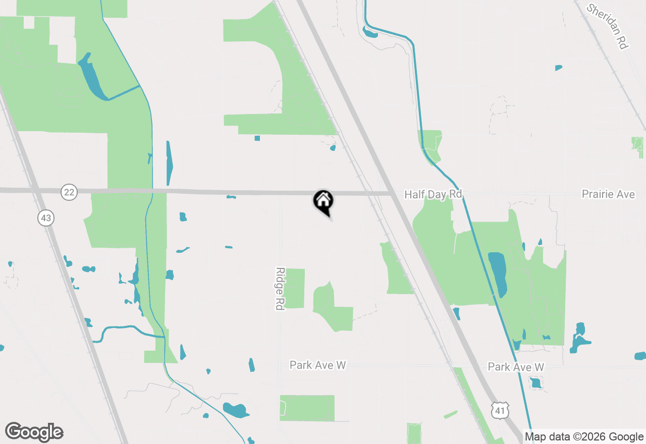 Map of 1639 Thornwood Lane, Highland Park, IL 60035