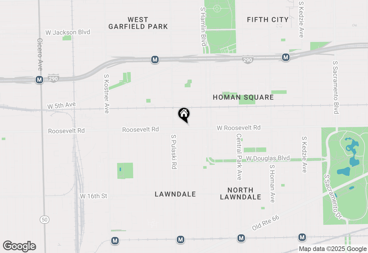 Map of 3918 W Roosevelt Road, Chicago, IL 60624