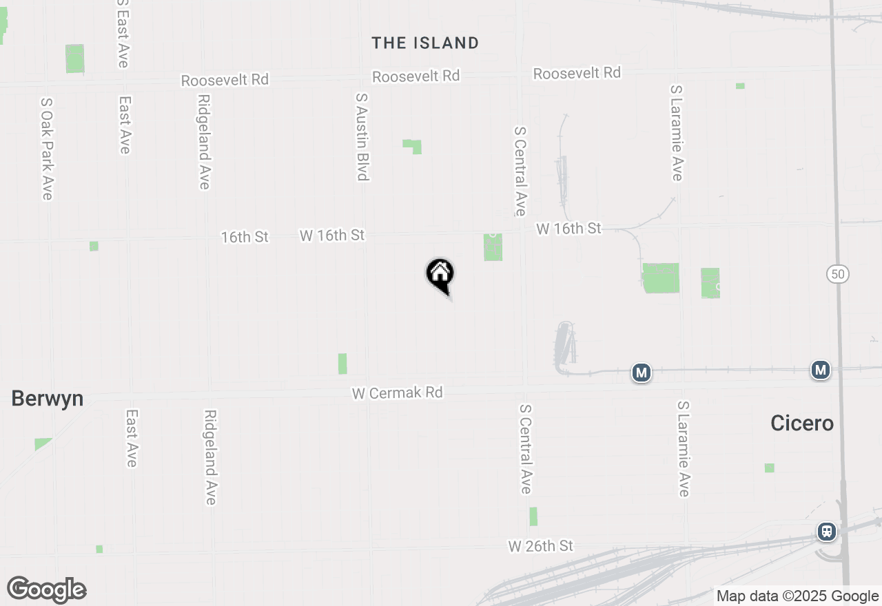 Map of 1828 S 58th Avenue, Cicero, IL 60804