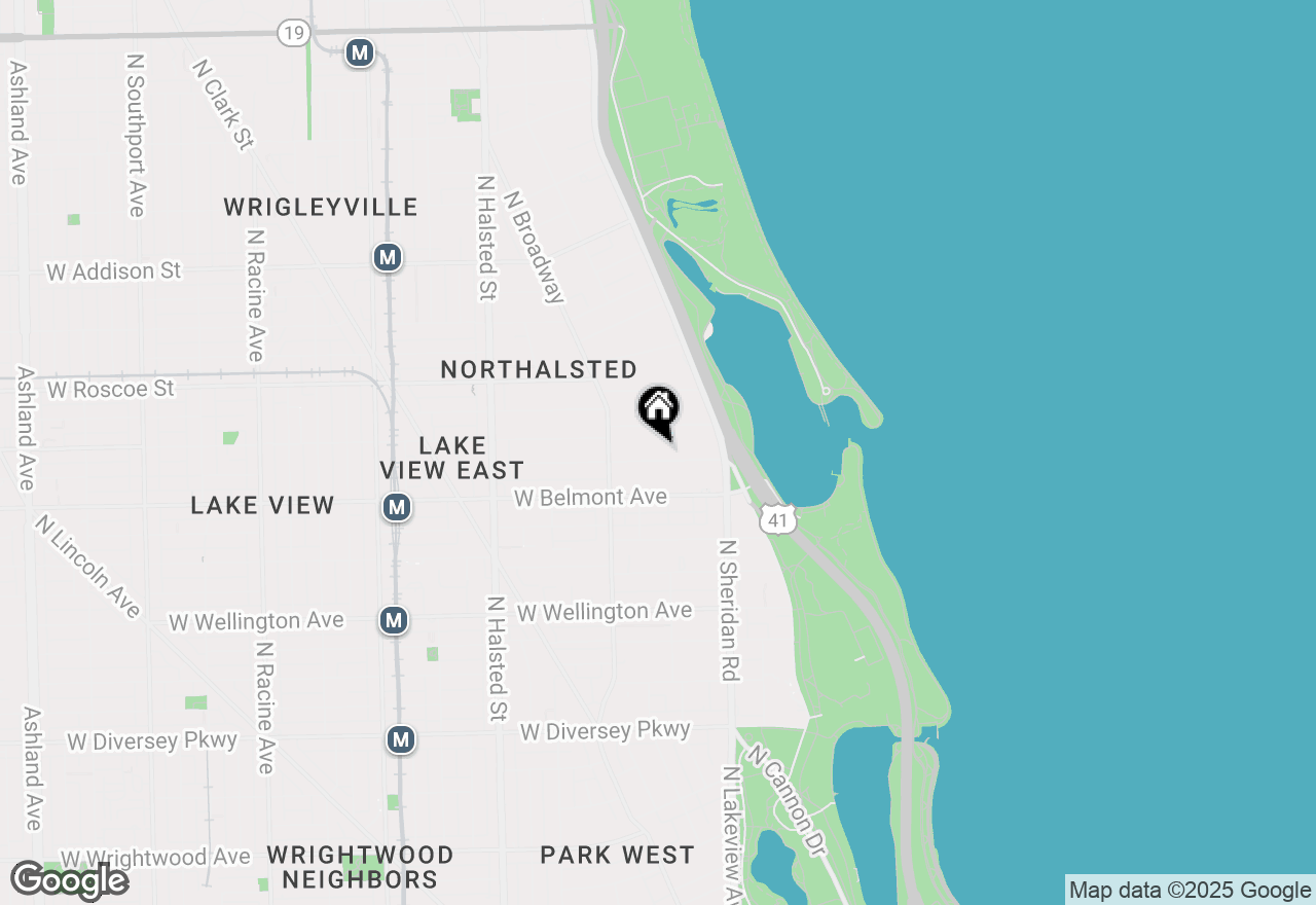 Map of 508 W Melrose Street #PH-E, Chicago, IL 60657