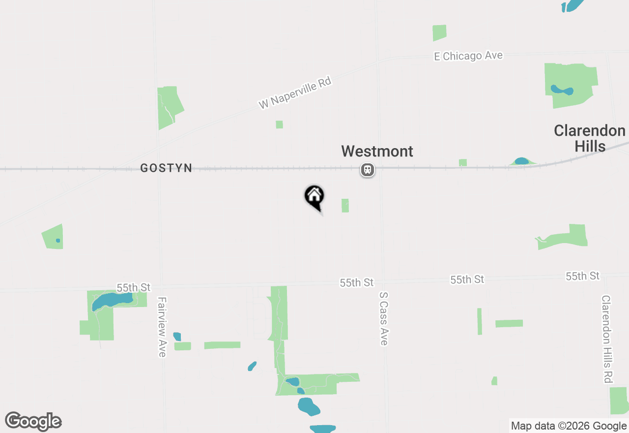 Map of 126 S Washington Street, Westmont, IL 60559