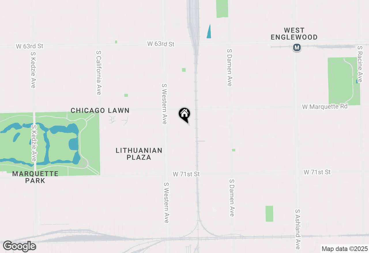 Map of 6801 S Oakley Avenue, Chicago, IL 60636