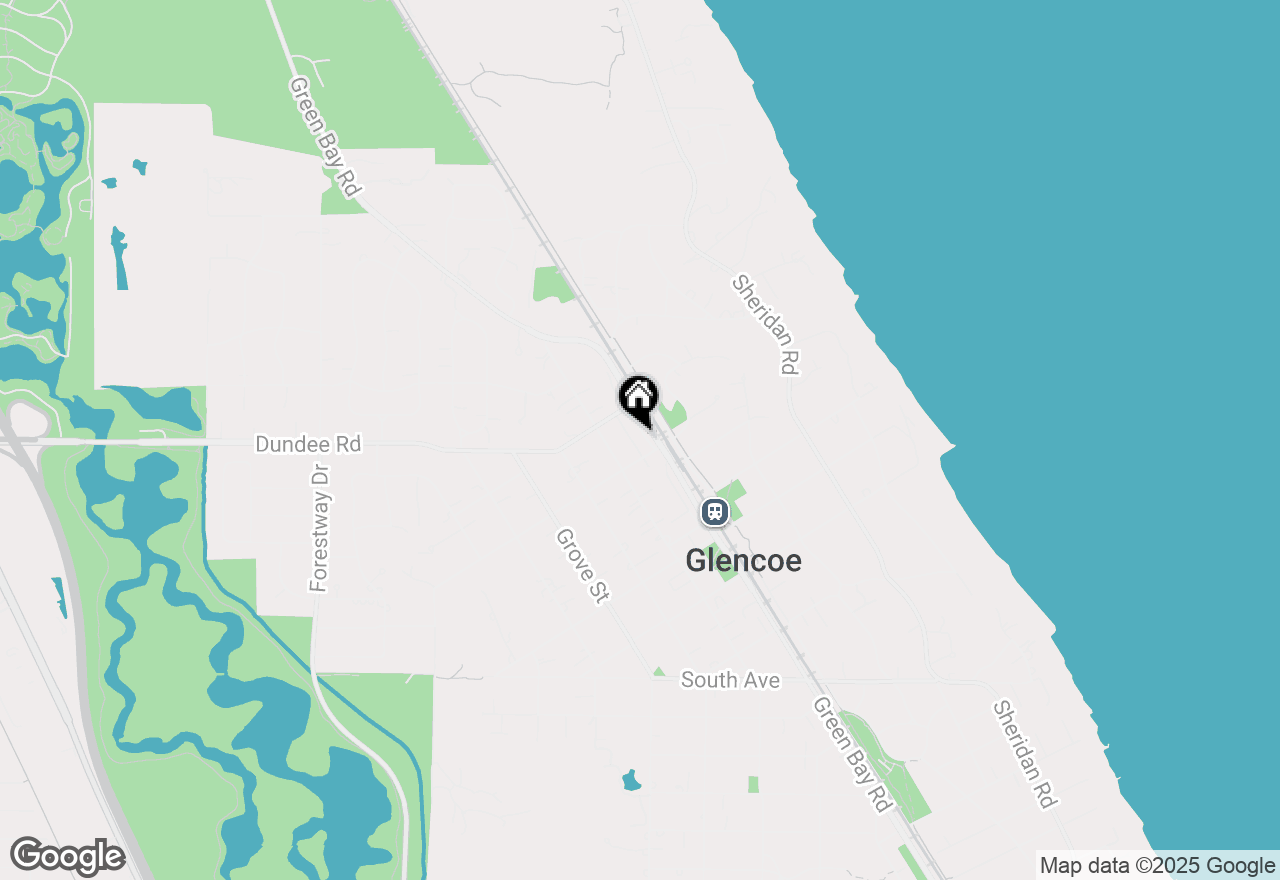 Map of 840 Glencoe Drive, Glencoe, IL 60022