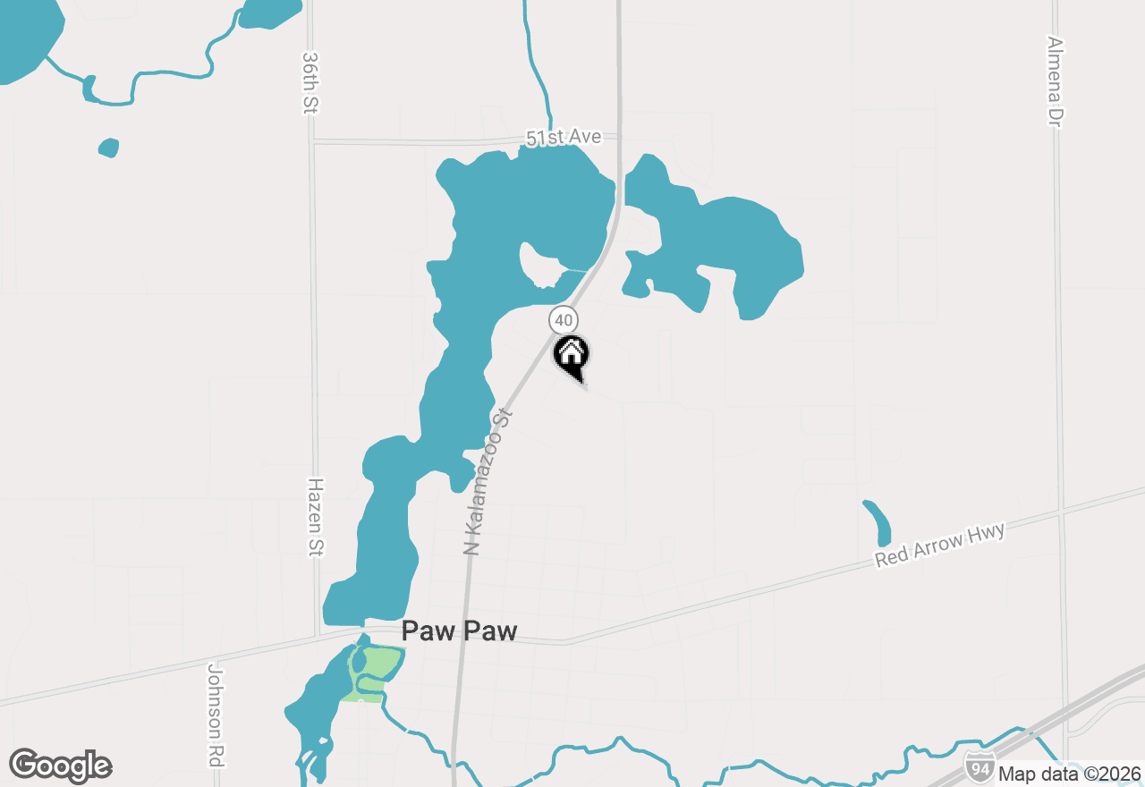 Map of 306 Davis Street, Paw Paw, MI 49079
