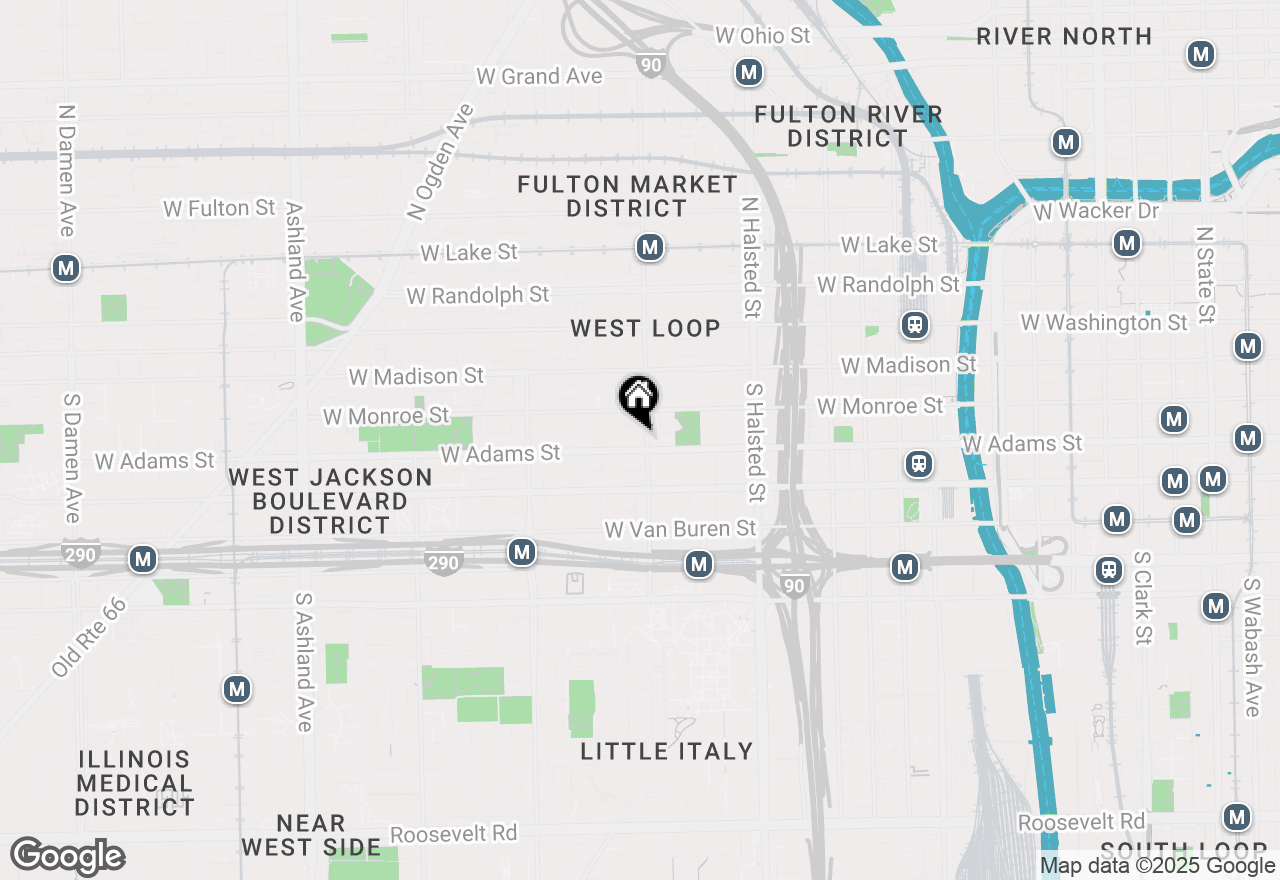Map of 1000 W Adams Street #718, Chicago, IL 60607