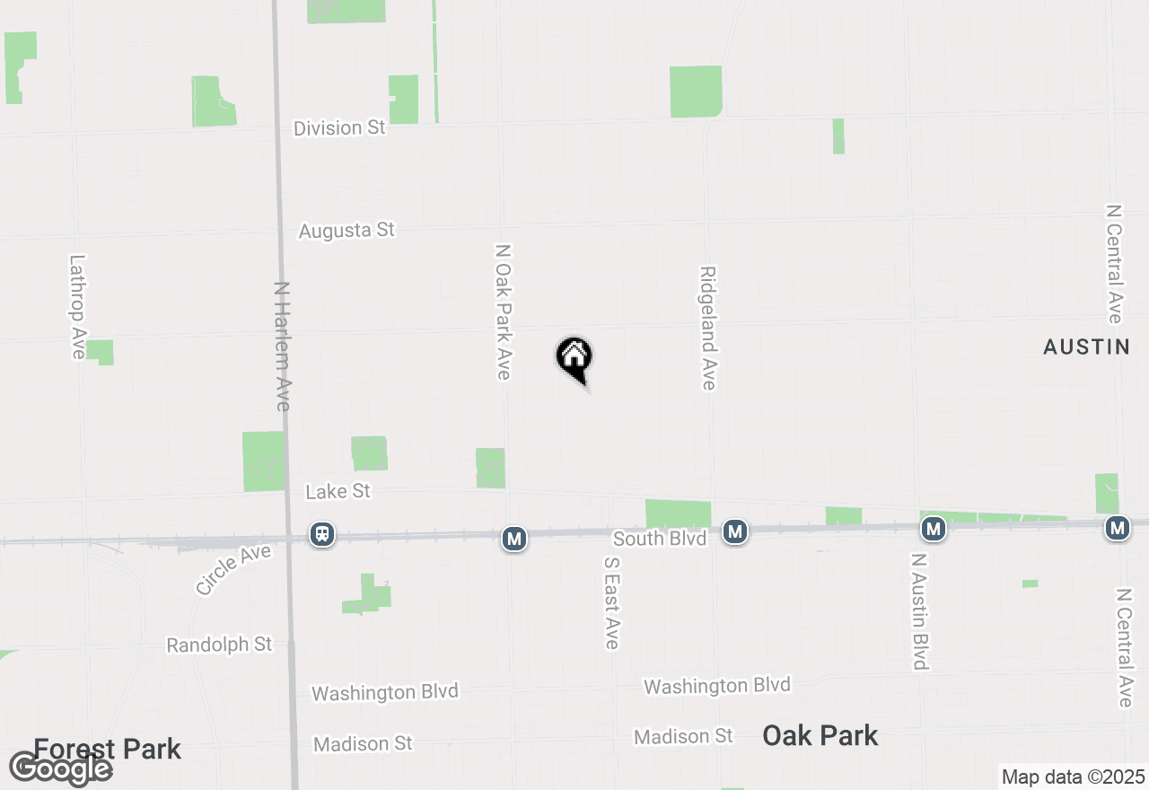 Map of 333 Linden Avenue, Oak Park, IL 60302