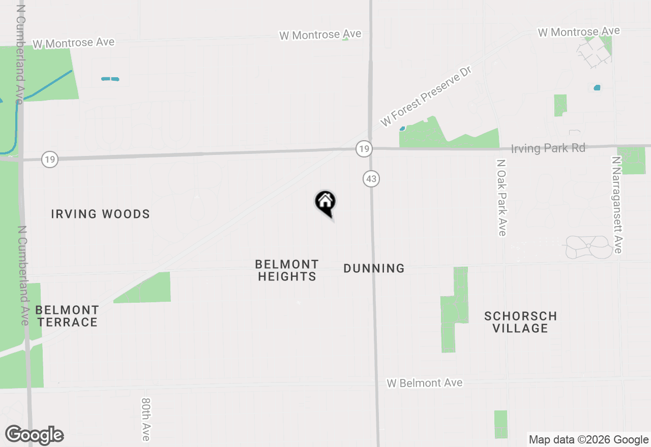 Map of 3748 N Odell Avenue, Chicago, IL 60634