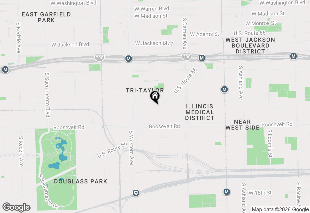 Map of 2216 W Taylor Street #3R, Chicago, IL 60612