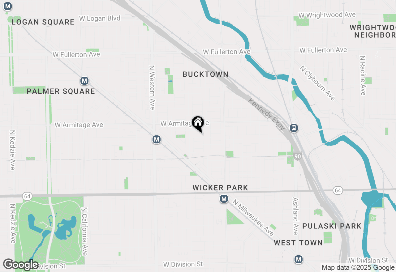 Map of 2128 W Cortland Street, Chicago, IL 60647