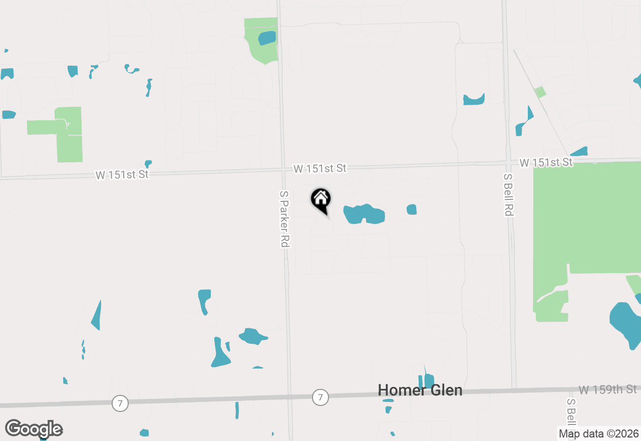 Map of 15255 Rosarie Drive, Homer Glen, IL 60491
