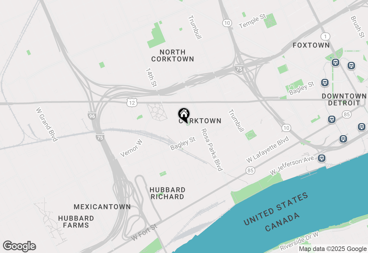 Map of 2000 Wabash Street, Detroit, MI 48216