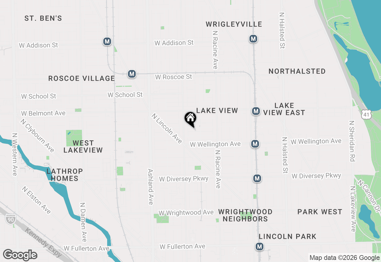 Map of 1337 W Barry Avenue, Chicago, IL 60657