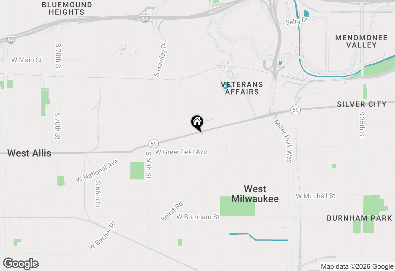 Map of 5409 W National Ave #5411, West Milwaukee, WI 53214