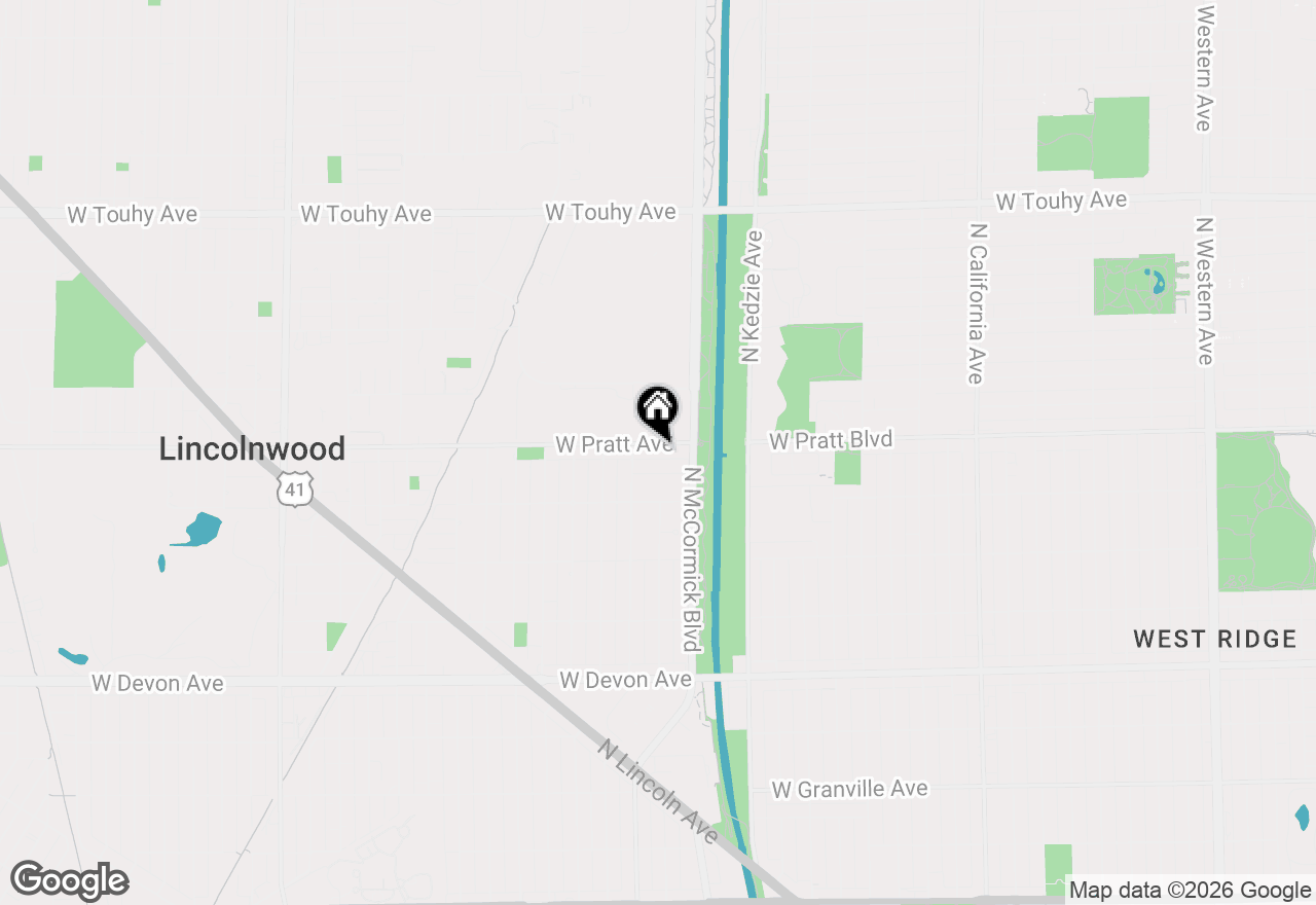 Map of 3335 W Pratt Avenue #2, Lincolnwood, IL 60712