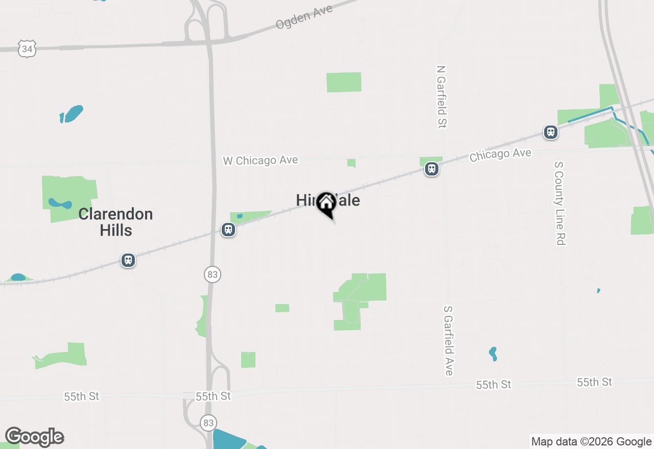 Map of 210 S Madison Street, Hinsdale, IL 60521