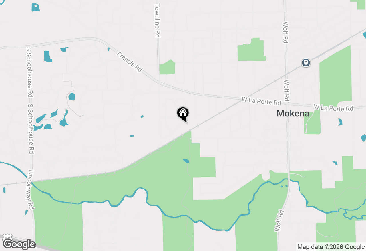 Map of 20063 Oakwood Drive, Mokena, IL 60448