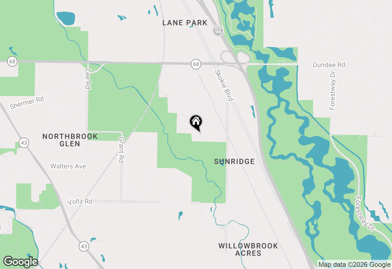 Map of 1112 Whitfield Road, Northbrook, IL 60062