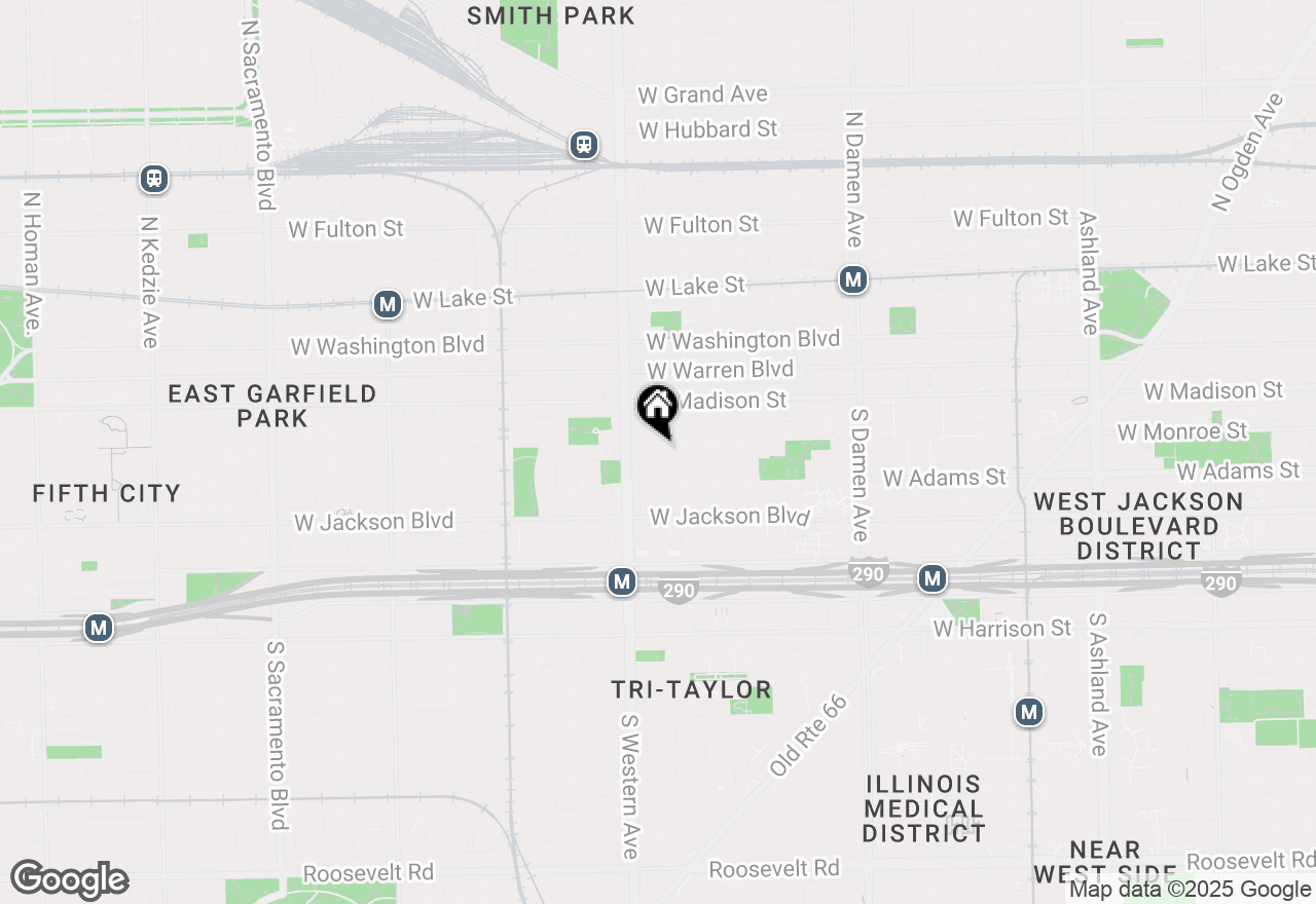 Map of 2329 W Monroe Street #LW, Chicago, IL 60612