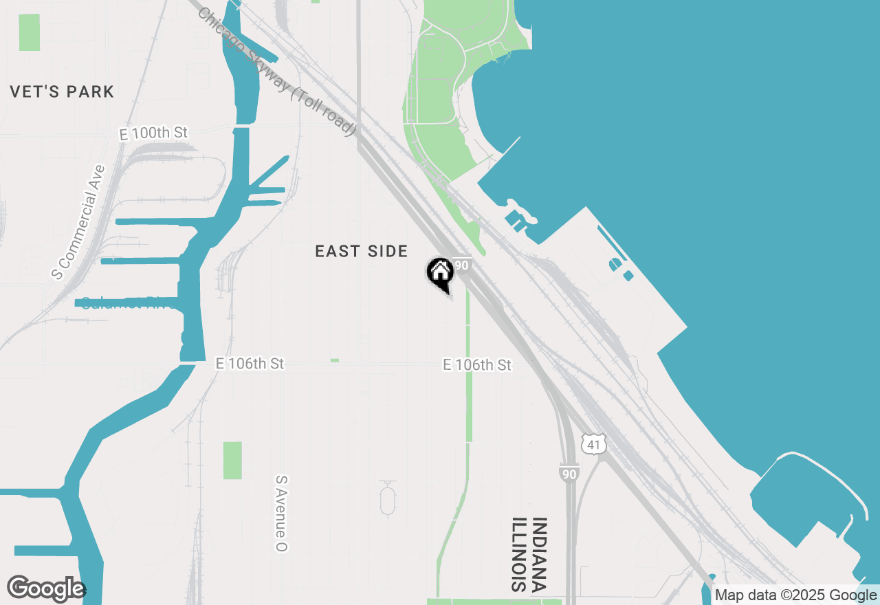 Map of 10425 S Ave F, Chicago, IL 60617