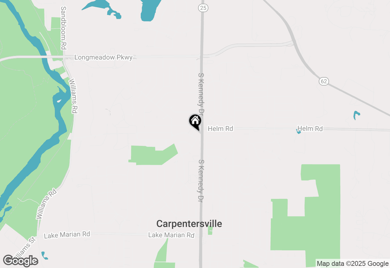 Map of 3 Alameda Drive, Carpentersville, IL 60110