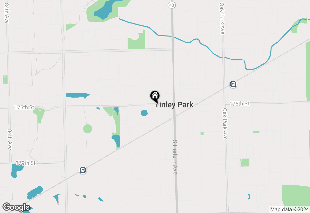 Map of 7321 175th Street #1B, Tinley Park, IL 60477