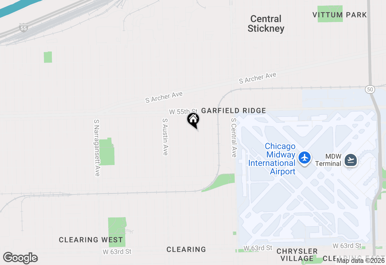 Map of 5611 S Monitor Avenue, Chicago, IL 60638