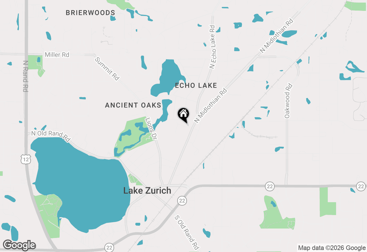 Map of 244 Clair View Court, Lake Zurich, IL 60047