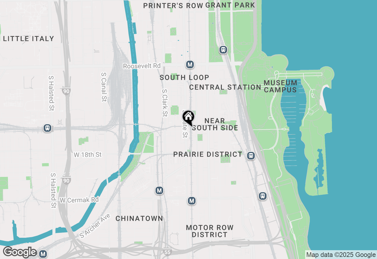 Map of 1545 S State Street #512, Chicago, IL 60605