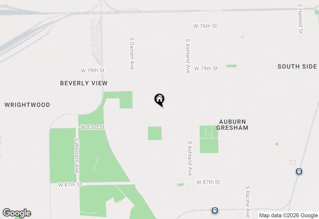 Map of 8152 S Wood Street, Chicago, IL 60620