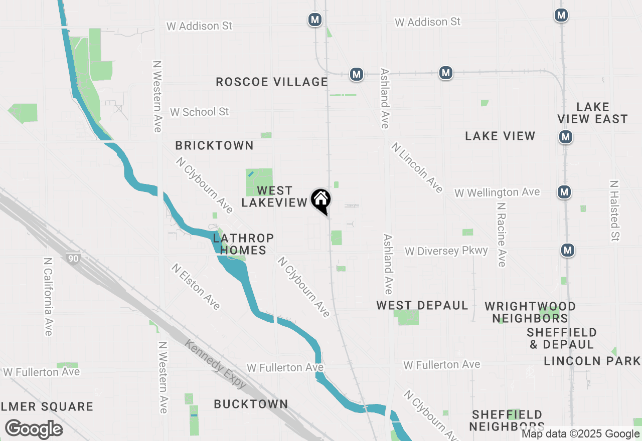 Map of 2809 N Wolcott Avenue #I, Chicago, IL 60657
