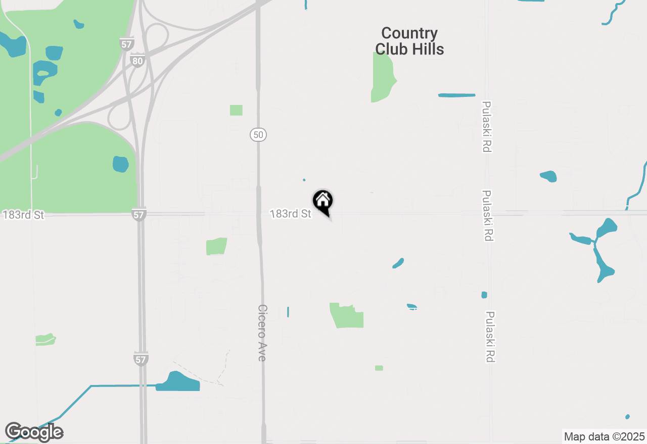 Map of 18310 Anthony Avenue, Country Club Hills, IL 60478