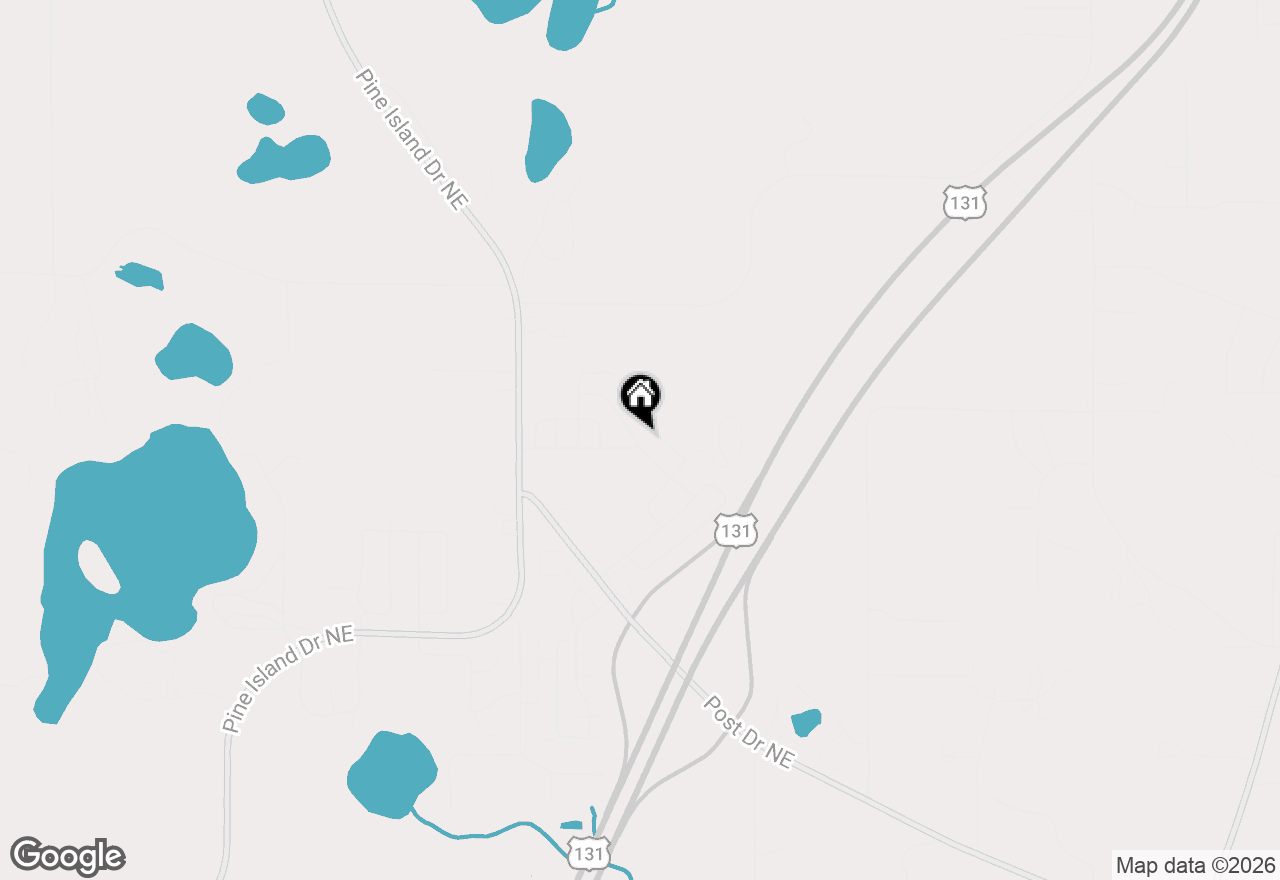 Map of 7342 Old Hickory Drive Ne, Belmont, MI 49306