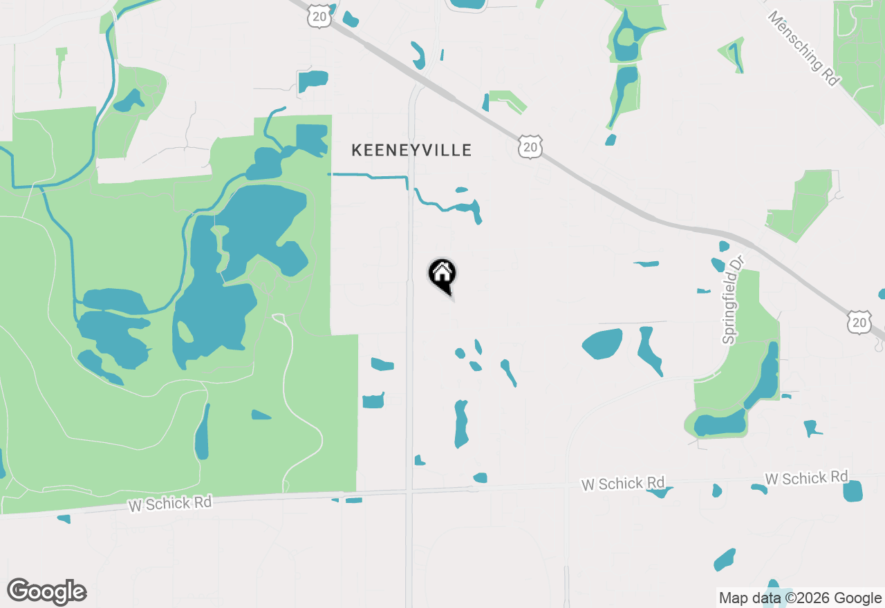 Map of 6N060 Virginia Road, Roselle, IL 60172